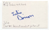 Julie Doiron Signed 3x5 Index Card Autographed Signature Eric's Trip