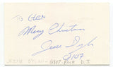 Jesse Dylan Signed 3x5 Index Card Autographed Signature Canadian Radio DJ