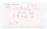 Clayton Anderson Signed 3x5 Index Card Autograph Signature NASA STS117