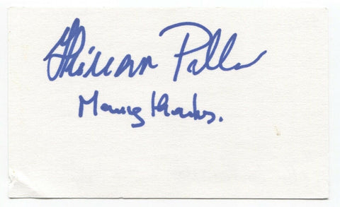 Hemar Pillar Signed 3x5 Index Card Autograph Signature Producer Wrinkles Play