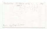 Morcheeba - Ross Godfrey Signed 3x5 Index Card Autographed Signature Band