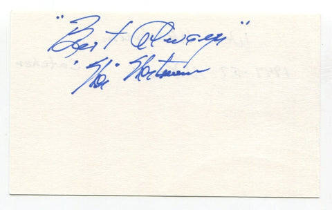 Wes Westrum Signed 3x5 Index Card Autograph Baseball MLB 1947 New York Giants