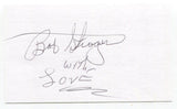 Bob Stroger Signed 3x5 Index Card Autographed Legendary Blues Guitarist