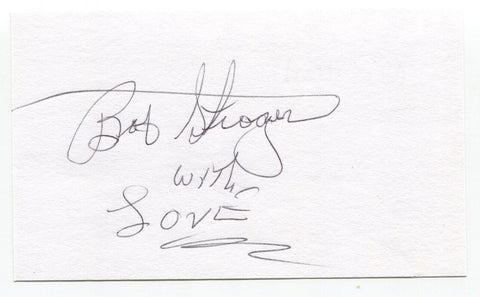 Bob Stroger Signed 3x5 Index Card Autographed Legendary Blues Guitarist