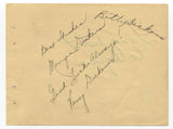Margie Dickens Nancy Dickens Betty Dickens Signed Album Page Autographed 1949 