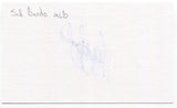 Sal Bando Signed 3x5 Index Card Autographed Athletics World Series Champion MLB