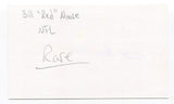 Bill "Red" Moore Signed 3x5 Index Card Autographed NFL Football 1947 Steelers