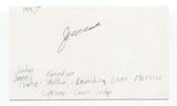 James Clarke Signed 3x5 Index Card Autograph Signature Judge Author