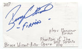 Bruce Winant Signed 3x5 Index Card Autographed Signature Voice Actor Director