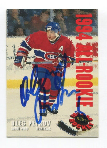 1994 Classic Games Oleg Petrov Signed Card Hockey Autograph AUTO #AR4 /13,500
