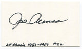 Joe Arenas Signed 3x5 Index Card Autographed Signature NFL San Francisco 49ers