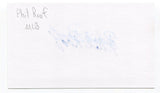 Phil Roof Signed 3x5 Index Card Autographed MLB Baseball Milwaukee Brewers