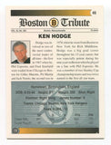 1991 Ultimate Ken Hodge Signed Card Hockey NHL Autograph AUTO #49