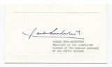 Carlos Sosa-Rodriguez Signed Card Autographed Signature United Nations President