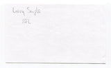 Larry Seiple Signed 3x5 Index Card Autographed NFL Football Miami Dolphins