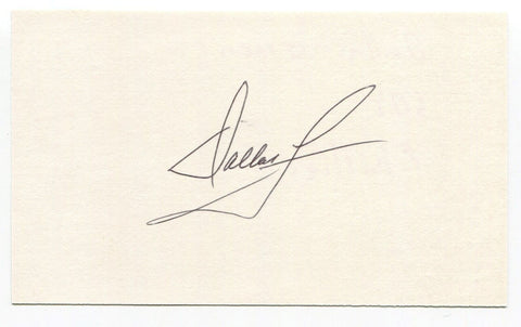 Dallas Green Signed 3x5 Index Card Autographed Baseball Philadelphia Phillies