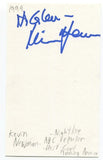 Kevin Newman Signed 3x5 Index Card Autographed Signature Journalist Broadcaster