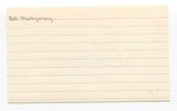 Bob Montgomery Signed Index Card Autographed Baseball MLB Boston Red Sox