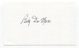 Billy DeMars Signed 3x5 Index Card Baseball Autographed Signature