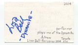 Lisa Bell Signed 3x5 Index Card Autographed Actress Hairspray