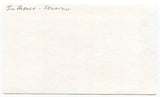 Jim French Signed 3x5 Index Card Autographed MLB Baseball Washington Senators