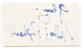 Sally Jessy Raphael Signed 3x5 Index Card Autograph Signature Talk Show Hose
