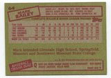 1985 Topps Mark Bailey Signed Card Baseball Autographed AUTO #64
