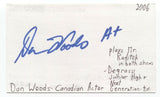 Dan Woods Signed 3x5 Index Card Autographed Signature Actor Degrassi