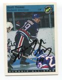 1993 Classic All-Star Scott Thomas Signed Card Hockey Autograph AUTO 125