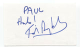 Ted Dykstra Signed 3x5 Index Card Autographed Signature Actor Playwright