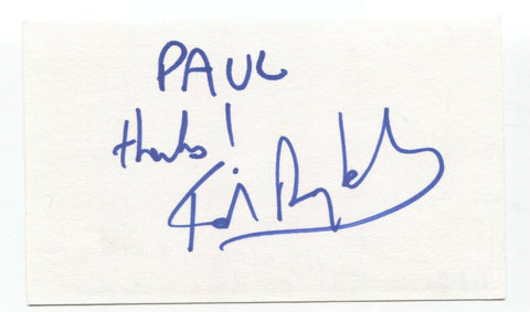 Ted Dykstra Signed 3x5 Index Card Autographed Signature Actor Playwright