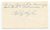 Kirby Higbe Signed Index Card Autographed Baseball MLB Brooklyn Dodgers