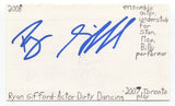 Ryan Gifford Signed 3x5 Index Card Autographed Actor Avonlea