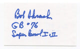 Bob Skoronski Signed 3x5 Index Card Autographed NFL Football Green Bay Packers