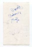 David Marshall Grant Signed 3x5 Index Card Autographed Actor
