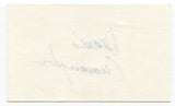 Dennis Cunningham Signed 3x5 Index Card Autographed Theater Film Critic