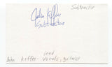 Subtractor - John Keffer Signed 3x5 Index Card Autographed Signature