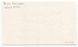 Bruno Bruce Konopka Signed 3x5 Index Card Baseball Autographed Signature