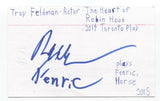 Troy Feldman Signed 3x5 Index Card Autographed Signature Actor