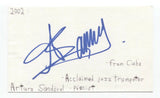 Arturo Sandoval Signed 3x5 Index Card Autographed Signature 