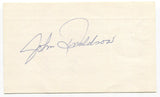 John Donaldson Signed 3x5 Index Card Autographed MLB Baseball 1974 Athletics