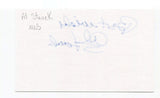 Al Stanek Signed 3x5 Index Card Autographed MLB Baseball San Francisco Giants