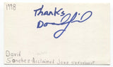 David Sanchez Signed 3x5 Index Card Autographed Signature Jazz Saxophonist