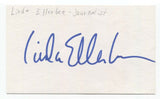 Linda Ellerbee Signed 3x5 Index Card Autographed Signature Journalist