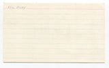 Bill Rigney Signed 3x5 Index Card Autographed Baseball MLB Los Angeles Lakers