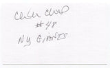 Clarence Childs Signed 3x5 Index Card Autographed NFL New York Giants