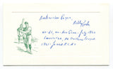 Bill "Billy" Kirk Signed Card Autograph MLB Baseball Roger Harris Collection