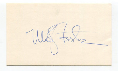 Meg Foster Signed 3x5 Index Card Autographed Actress The Scarlett Letter