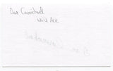 Dan Carmichael Signed 3x5 Index Card Autographed WWII Fighter Pilot Double Ace