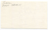 Joe Ehrmann Signed 3x5 Index Card Autographed NFL Football Baltimore Colts